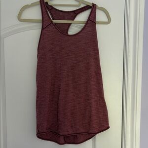 Red Relaxed Cut Out Tank Top